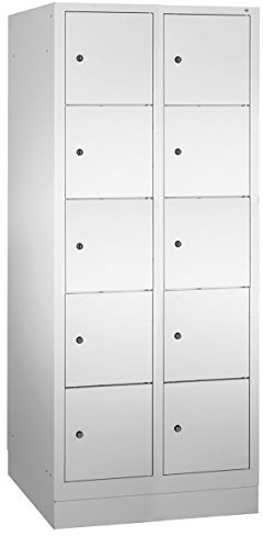 C und P Fächerschrank Schließfachschrank Spind Spindschrank Wertfachschrank, 10 Fächer