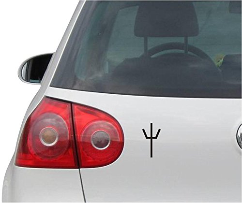 INDIGOS UG Aufkleber - Autoaufkleber - JDM - Die Cut - Claymore Decal Clare Symbol Auto Window Laptop Sticker - schwarz - 81mmx149mm