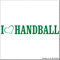 cartattoo4you® AL-00682 | I Love (als Herz) Handball | Autoaufkleber Aufkleber Farbe grün, in 24 Farben erhältlich, glänzend 20 x 3 cm Waschstrassenfest, Motiv Copyright by dh-Folien