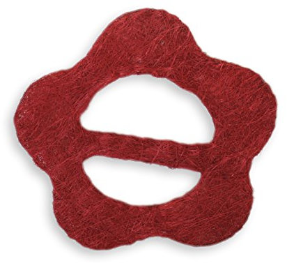 Raffhalter Sisal Blume Gardinenspange Gardinenhalter Farbwahl Deko #184 (rot)