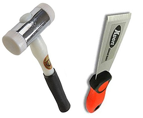 Virtual Plastics Glazing Kit - Xpert Window Bead Deglazing Chisel and Thor 712 Nylon Hammer