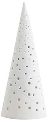 Kähler Teelichthalter hoch H25.5 cm Nobili Sammlerobjekt dänisches Design, Weiss