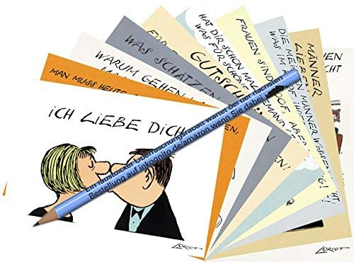 Inkognito Postkarten 10er MIX | Anlass: ''Satiere'', Motiv: Paare ''Postkarten von Loriot Mann/Frau/Paar'' | Künstler: Loriot (Vicco von Bülow) | Art-Nr.: MIX-0870 | vom Berliner Verlag