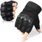 WTACTFUL Motorrad Halbfinger Handschuhe Herren, Sommer für Fingerlose Fahrradhandschuhe Motorradhandschuhe Motorradrennen Motorcross Taktische Airsoft Paintball Schwarz XL