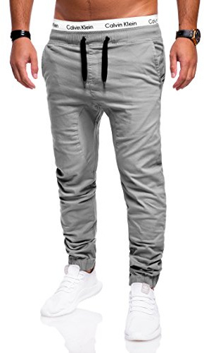 behype. Herren Jeans-Hose Chino Jogger 80-0060 Hellgrau 34