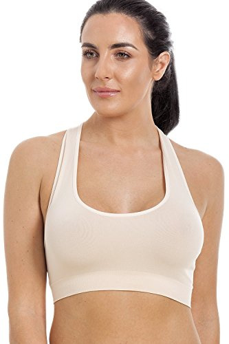 Camille Beige Ultimate Comfort Maternity Bra/Wire Free Sleeping Crop Top Bra - M