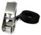 1x Spanngurt mit Edelstahl Ratsche LC400daN Zurrgurt 4 Meter schwarz Gurt (958994)