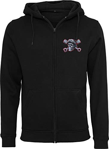 Baddery Sudadera con capucha para hombre : Devil Driver – Sudadera Hombre Motocicleta Chaqueta con Capucha – Regalo Motociclista – Chaqueta Motocicleta Hombre