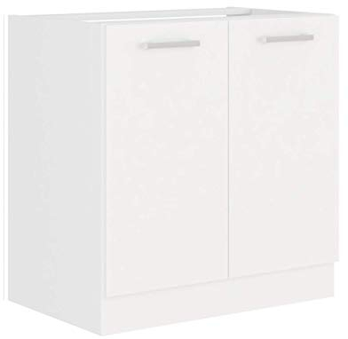 Kuechen-preisbombe EKO White Spülenschrank 80 Weiss matt Küchenzeile Küchenblock Küche Einbauküche