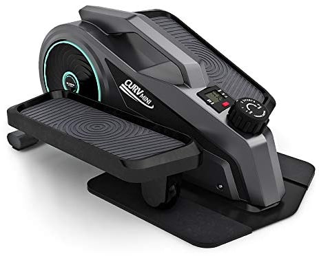 Bluefin Fitness Curv Mini | Under-Desk-Crosstrainer | Pedal-Trainingsgerät für Zuhause | Einstellbarer Widerstand | Leiser Schwungradmotor | LCD-Bildschirm | Bluetooth