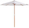 Outsunny - Sombrilla de jardín con poste central de madera, impermeable y resistente a los rayos UV, beige, diámetro 270 x 250 cm