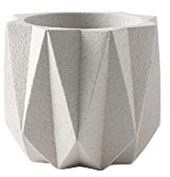 Liudan Flower Pot Cement Flower Plant Pots Modern Decorative Gardening Pot with Drainage Hole for All House Plants Flowers Herbs Aloe Ivy Garden Pots (Color : White)