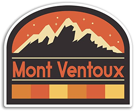 2 x 10 cm breite Mont Ventoux Vinyl-Aufkleber – Frankreich Französische Berge Ski Reisen Urlaub Aufkleber #77399