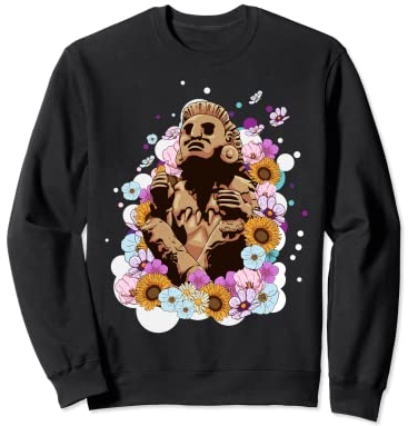 Statue mit Azteken-Maya-Skulptur Sweatshirt