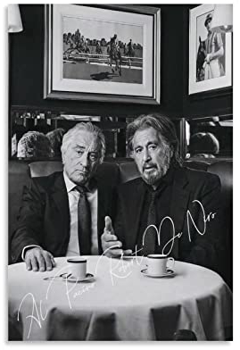 ACIDI Poster und Drucke 30 * 50cm Al Pacino Robert De NIRO, Raumdekoration, Bilder für Schlafzimmer, Geschenke, Dekoration für Männer und Frauen Kein Rahmen