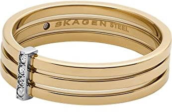 Skagen - Kariana zweifarbiger Edelstahl-Bandring für Damen, SKJ1672998