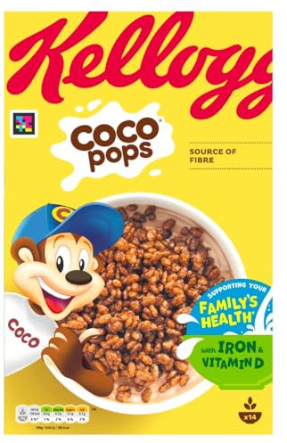 Kellogg's Coco Pops Chocolate Breakfast Cereal 420g