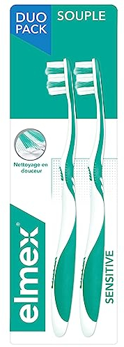 ELMEX - Zahnbürste Sensitive Soft – 2 Stück – für empfindliche Zähne – sanfte und gründliche Reinigung