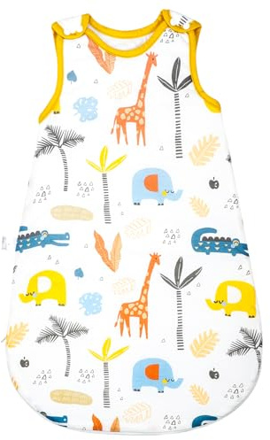 MOEMOE BABY Babyschlafsack, 1,5 Tog ärmelloser Babyschlafsack Baumwoll Winterschlafsack Babyschlafsäcke XL
