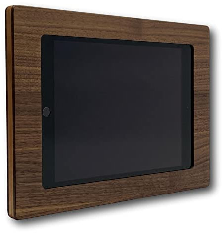 Design Wandhalterung geeignet für iPad 7|8|9 (10,2) + iPad Air 3 - hochwertige Tablethalterung - edle Smarthome Holzhalterung - Tablet Halterung aus Nussholz - Handgefertigt in Österreich …