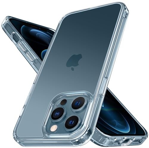 Mootobo for iPhone 12 Pro Max Case, 4 in 1 [Military-Grade] Shockproof Phone Bumper Cover, built-in 2 HD Screen Protector +1 HD Lens Protector for 12 Pro Max 6.7 inch - Clear