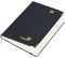POPRUN Premium Kalender 2025 Wochenplaner (Aug.2024-Dez.2025), ca. A4 (26,5 x 21,5 cm), 17-Monate-Terminplaner, Buchkalender 2025 Hardcover mit Vergoldete Schutzecken, 100 GSM Papier - Schwarz