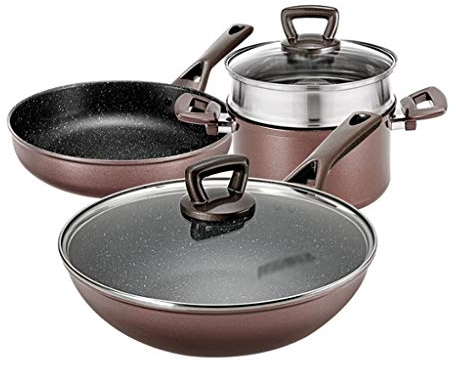 Sartén de acero inoxidable para el hogar, sartén antiadherente, ollas sin recubrimiento para cocinar, fondo multicapa compuesto, fácil de limpiar