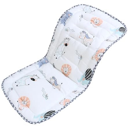 Baby Sitzauflage für Kinderwagen,Baby Sitzeinlage aus 100% Baumwolle Weiche und Reversible Autositz Kinderwagenauflage für Babyschale Buggy