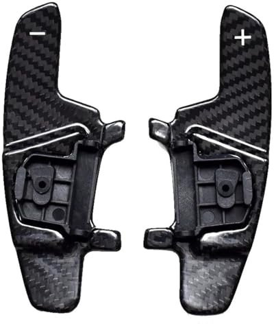CAKERS 2 Pezzi Auto Palette del cambio per VW Golf 7 2015 GTI R MK7 MK7.5 R, Estensioni dei paddle per il volante dell'auto Decorazione dell'auto,F/Black
