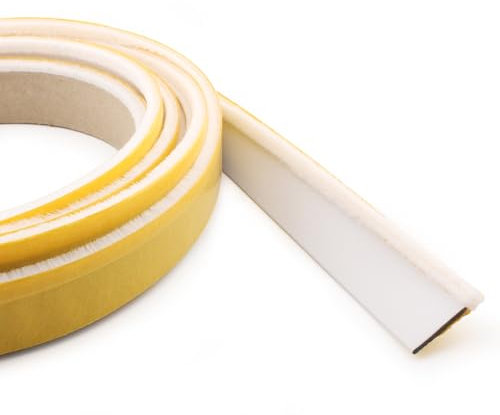 EAI Surface Self Adhesive Intumescent Seal Strip Fire Smoke Draft and Insect Protection - 5.2m – White