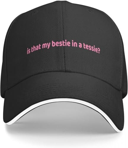 Baseballkappe Snapback Sonnenhut is That My Bestie in a Tessie Baseball Cap Horse Hat Beach Snap Back Hat Mens Caps Women's Hip Hop Birthday Gift