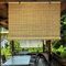 ZHUOZ1T Bambusrollo Bambus Jalousie Raffrollo Sonnenschutz Sichtschutz Rollo Seitenzugrollo,Lichtfilter Belüftung Rollo,für Fenster Tür Terrasse Balkon Garten,Anpassbar,Breite×Höhe (140cm x 120cm)