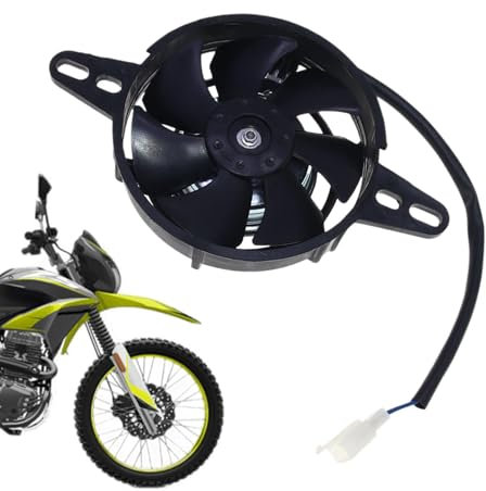 Ventole elettriche per radiatori, radiatore olio moto,Ventilatore termico elettrico - per olio di raffreddamento ad acqua per ventola di raffreddamento del radiatore per moto DC 12V per moto