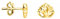SOFIA MILANI - Damen Ohrringe 925 Silber - vergoldet/golden - Lotus Blume Ohrstecker - E2964