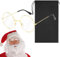 CJQRL Brille Weihnachtsmann Kostümbrille Nikolausbrille Weihnachtsmannbrille Nickelbrille Runde Retro Brille Nikolaus für Nikolauskostüm, mit Runden Gläsern