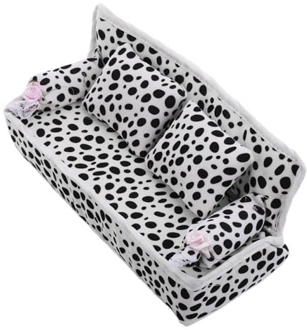 ifundom Puppenstubensofa Spielzeugcouch Puppenhaus-Sofa-Dekoration Puppenhaus-miniaturen Puppenmöbel Mini-puppenhausmöbel Zubehör Für Puppenstubenmöbel Puppenhaus- - Stoff