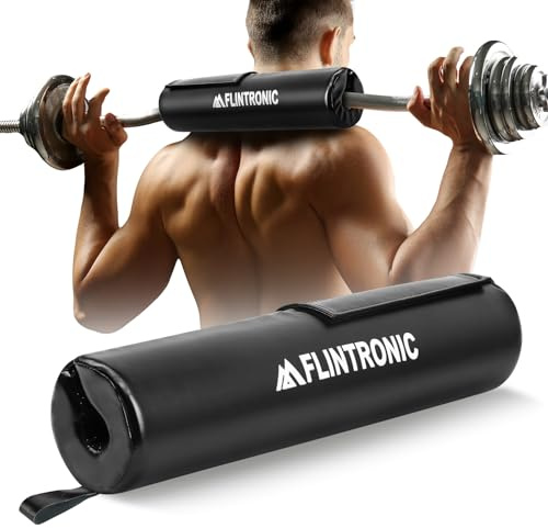 flintronic Langhantel Polster, Extra Dicke Nackenpolster Langhantel- Barbell Pad, Hip Thrust Pad mit Klettverschluss für Hüftstöße, Kniebeugen, Gewichtheben, Bietet Polsterung für Nacken,Dumbbell Neck