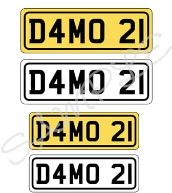 Personalised Number Plate/License Plate Edible Cake Topper 6/5 A4 Icing Sheet