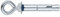 INDEX Fixing Systems CH-AR - Set di 100 tasselli anti-torsione per carichi alti, rivestimento zincato, M8 x 60 mm, diametro 10 mm