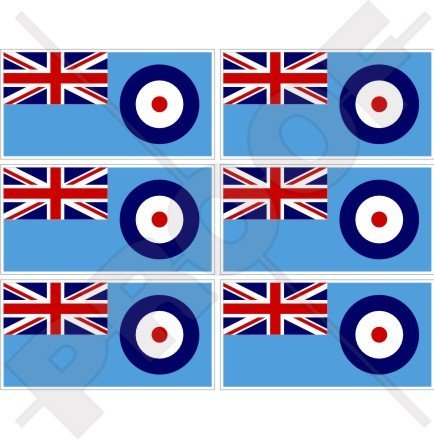 RAF Flagge British Royal Airforce Ensign UK 40 mm (40,6 cm) Mobile Handy Vinyl Mini Sticker, Aufkleber X6
