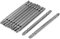 sourcing map 100mm Long Dual Head Magnetic Slotted Phillips Screwdriver Bits 10pcs