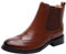 rismart Donna Brogue Wingtip Caviglia Alto Scivolare su Comfort Genuino Pelle Chelsea Stivali SN02052(Marrone,39.5 EU)