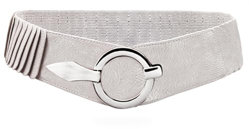 Gloop 6cm breiter Damen Gürtel Elastischer Taillengürtel, Hüftgürtel Stretch Gürtel mit Hakenverschluss
