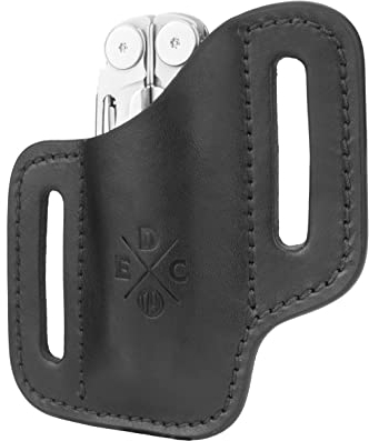 1791 EDC Multitool-Etui, Ledertasche für Gürtel, kompatibel mit Full-Size-Leatherman, Gerber, SOG und ähnlich großen Multitools – Canted, Easy Slide, Schwarz