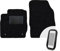 moto-MOLTICO Vorne Fußmatten Auto Velours Autoteppiche Schwarz Automatten Set 2-teilig passend für Ford Fiesta 2011-2017