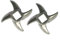 Zetatau 2 pcs Size #12 Chef Meat Grinder Stainless Steel Cutter Knife Blade for Electric or Manual
