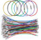 Aimeke 70 Llaveros de Alambre de Acero Inoxidable Llaveros de Cable de Metal 150mm Multifuncionales Cable Alambre Llavero para Colgar Etiquetas de Identificación de Etiquetas de Equipaje (7 Colores)