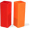 ysofun 2-Pack Pet Dog Cat Hair Remover for Cars Furniture Carpet Block Roller Sofa (orangered)