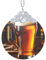 ETASUIOL Beer Print Christmas Glass Pendant,Stylish Glass Round Pendant With Chain For Holidays And Birthdays