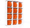 12 Stück 60 mm Kugel Weihnachtskugeln, kreative Dekoration, Weihnachtskugel, Ornamente, Xmas hängende Dekorationen, für Party und Hochzeit Dekorationen (orange)